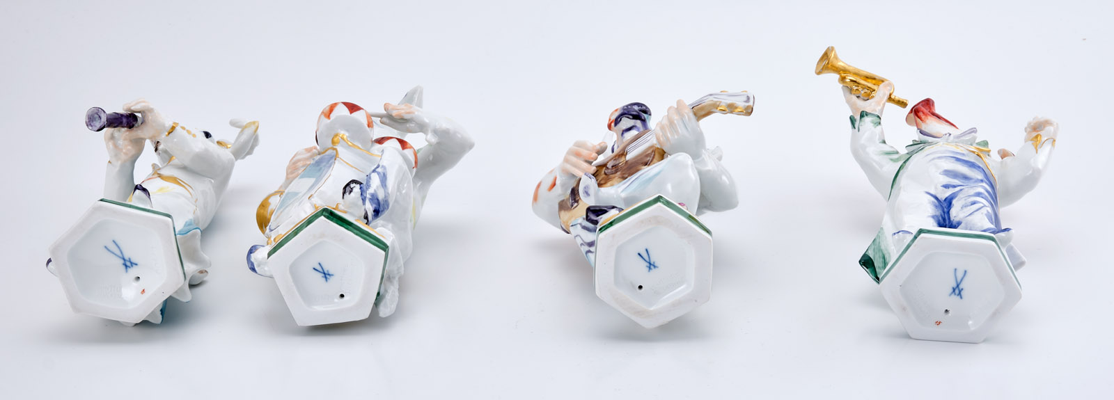 219/708 Satz von 4 Figuren "Musizierende Tiere", Meissen 2001. – Bild 3