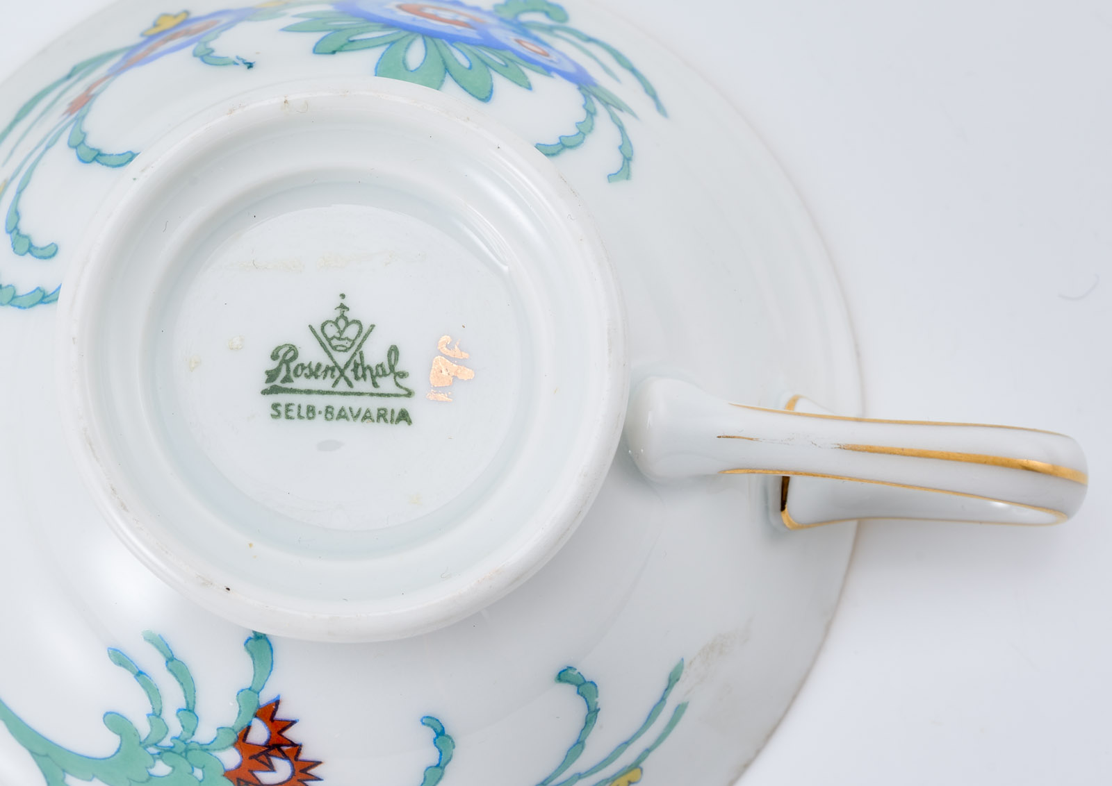 219/659 Satz von 6 Mokka-Gedecken, Art Deco, Rosenthal 1926/ ´27. – Bild 3