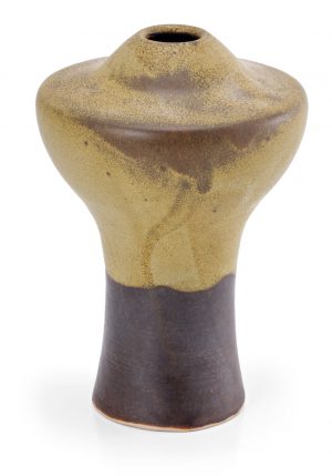 219/596 Studiokeramik Volker Ellwanger: Kl. Vase, wohl um 1990.