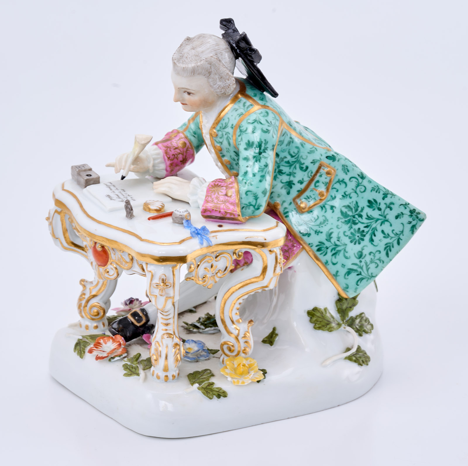 219/733 "Kavalier am Schreibtisch", Meissen Mitte 19. Jh.