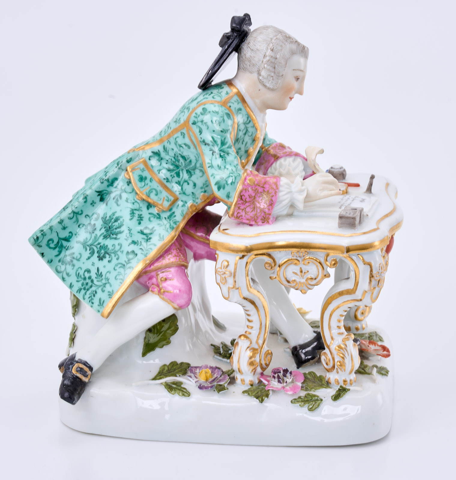 219/733 "Kavalier am Schreibtisch", Meissen Mitte 19. Jh. – Bild 7