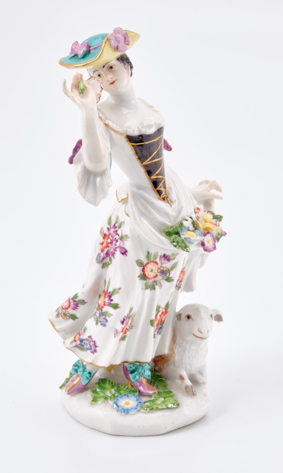 219/734 Schäferin, Meissen um 1740. – Bild 6