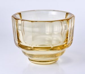 219/1029 Gr. Schale, Art Deco, Daum Nancy um 1935.