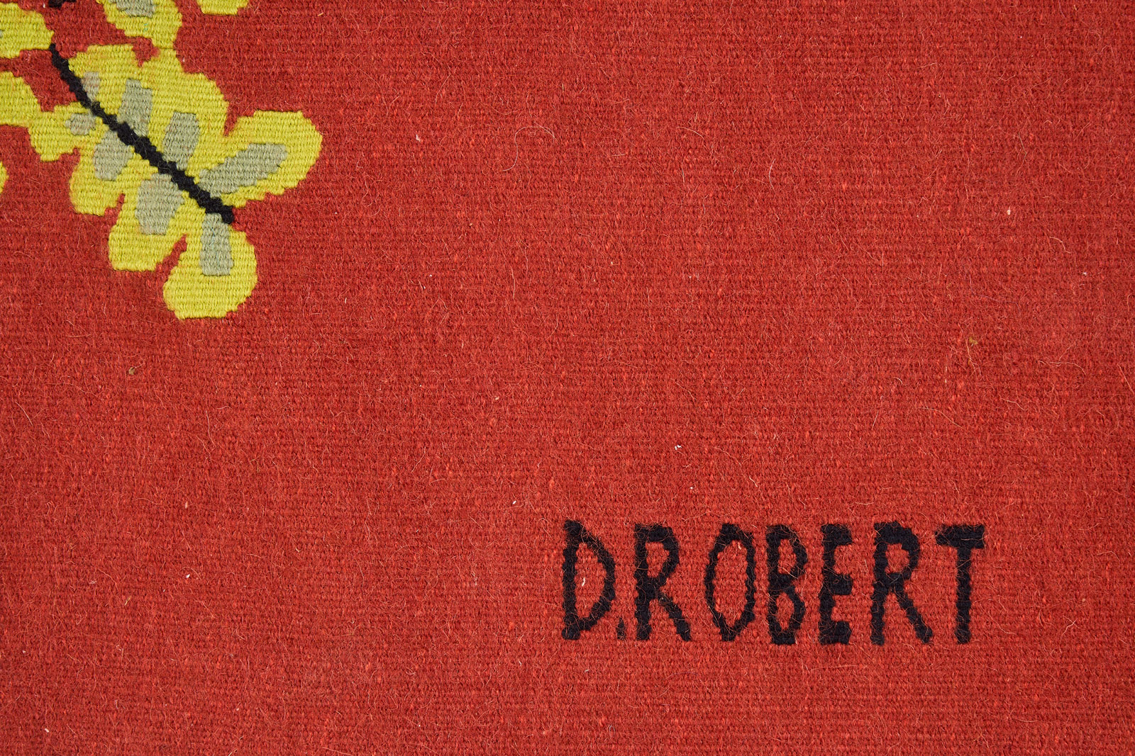 219/437 Tapisserie "La Chasse aux Papillons", Don Robert, wohl um 1970 – Bild 5