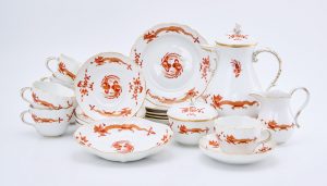 219/662 Kaffee-Service für 5 Pers., Meissen um 1970.