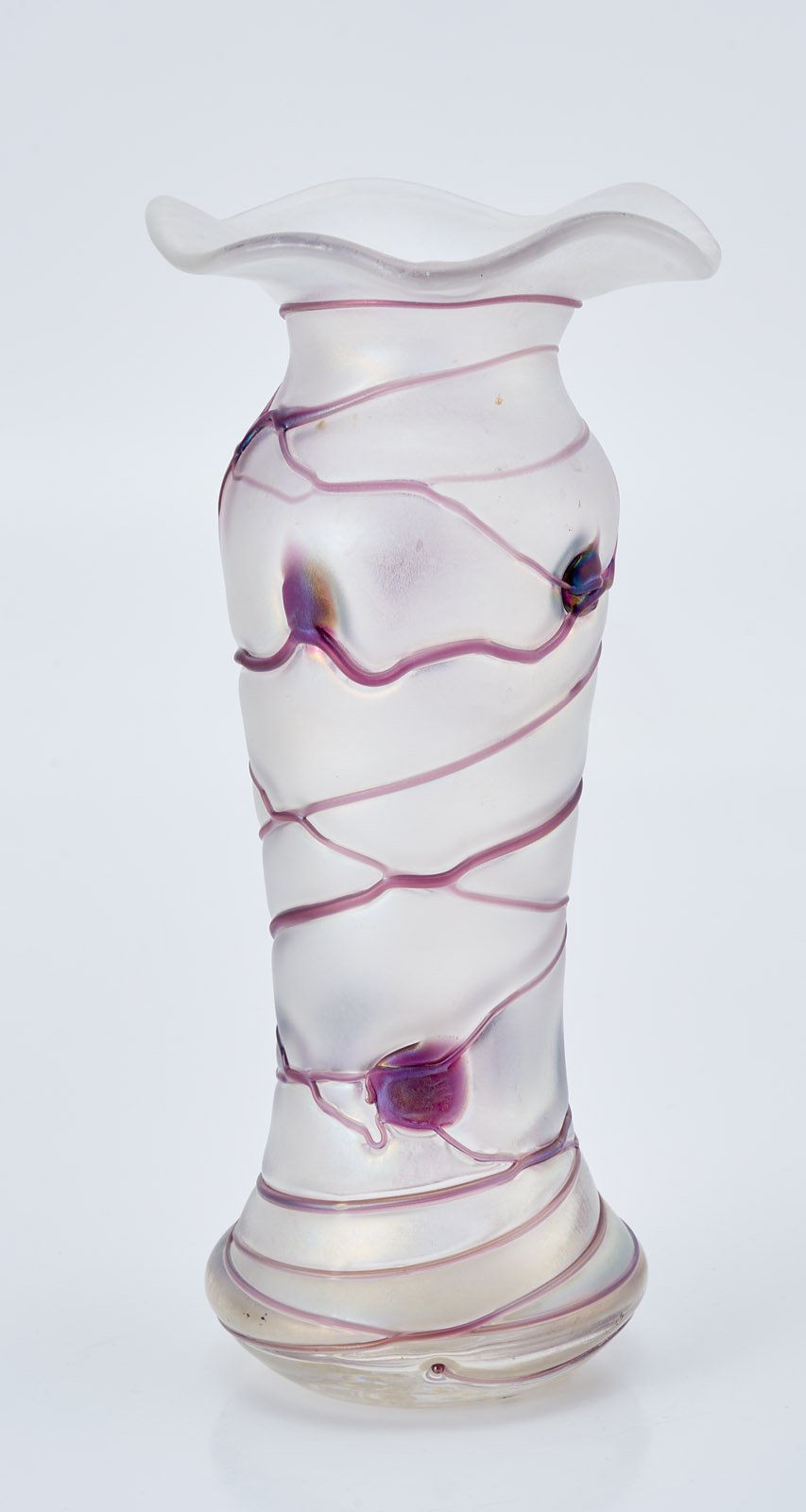 219/1016 Vase, Jugendstil, wohl von Poschinger um 1900.