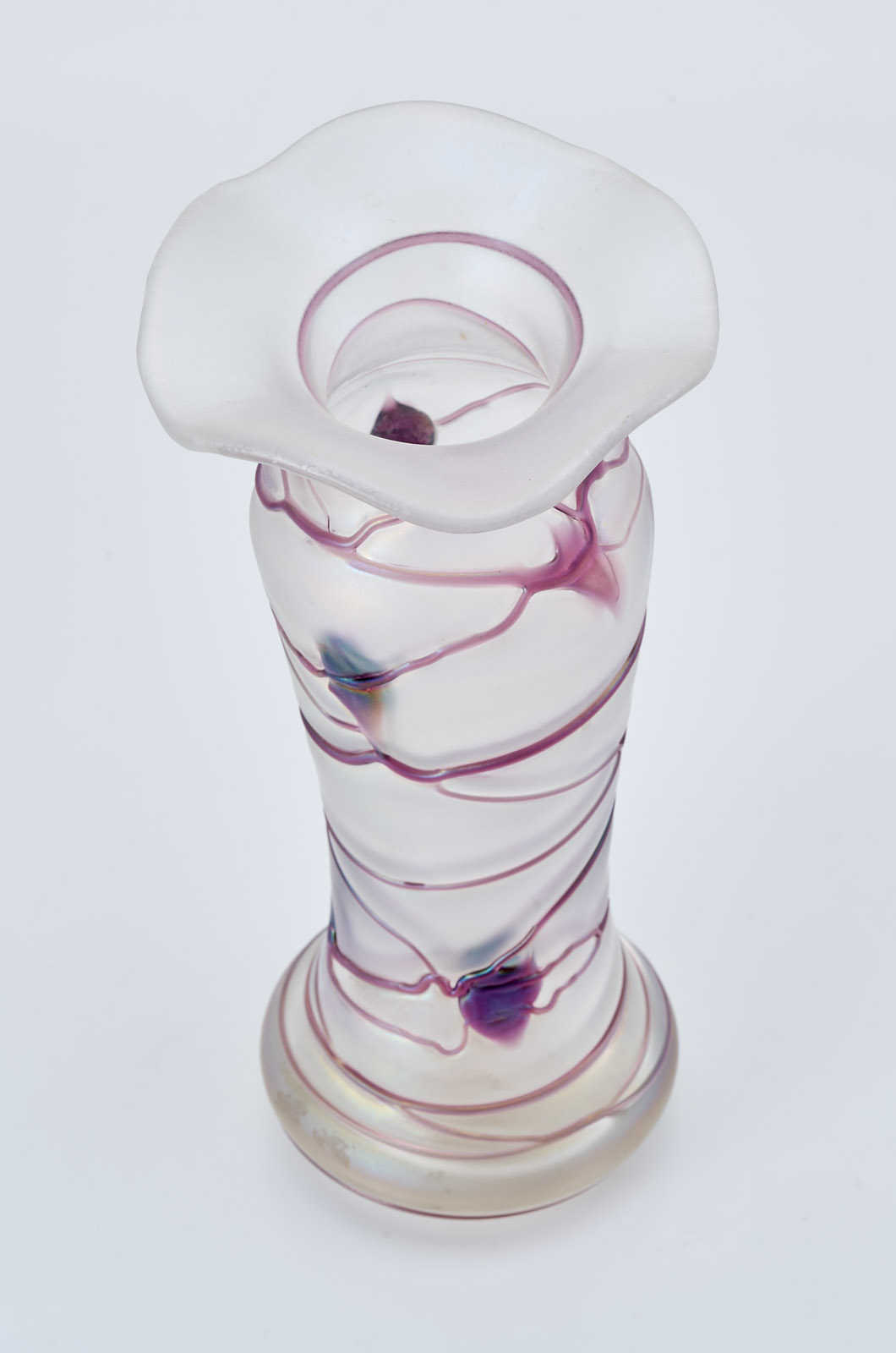 219/1016 Vase, Jugendstil, wohl von Poschinger um 1900. – Bild 4
