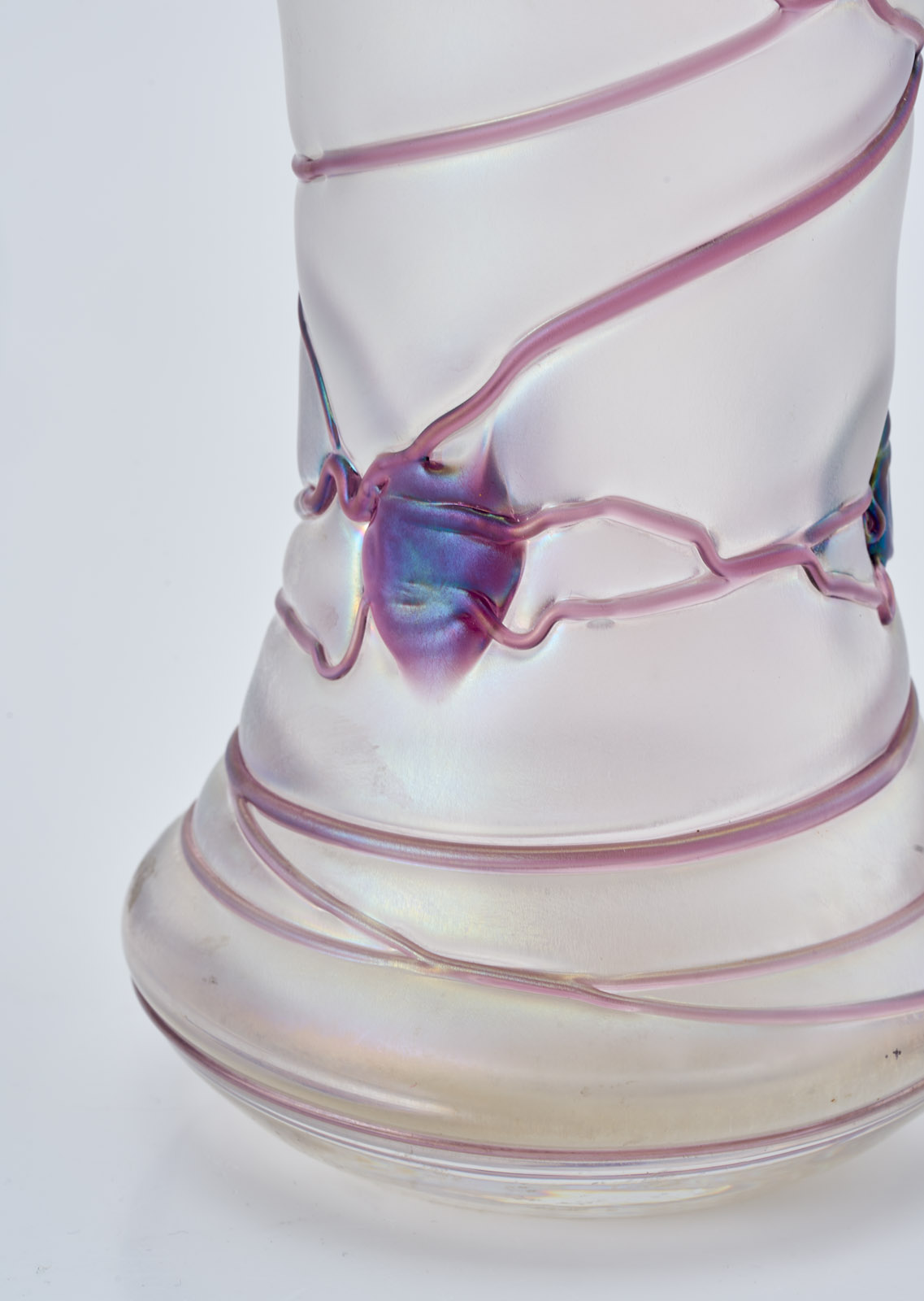 219/1016 Vase, Jugendstil, wohl von Poschinger um 1900. – Bild 3