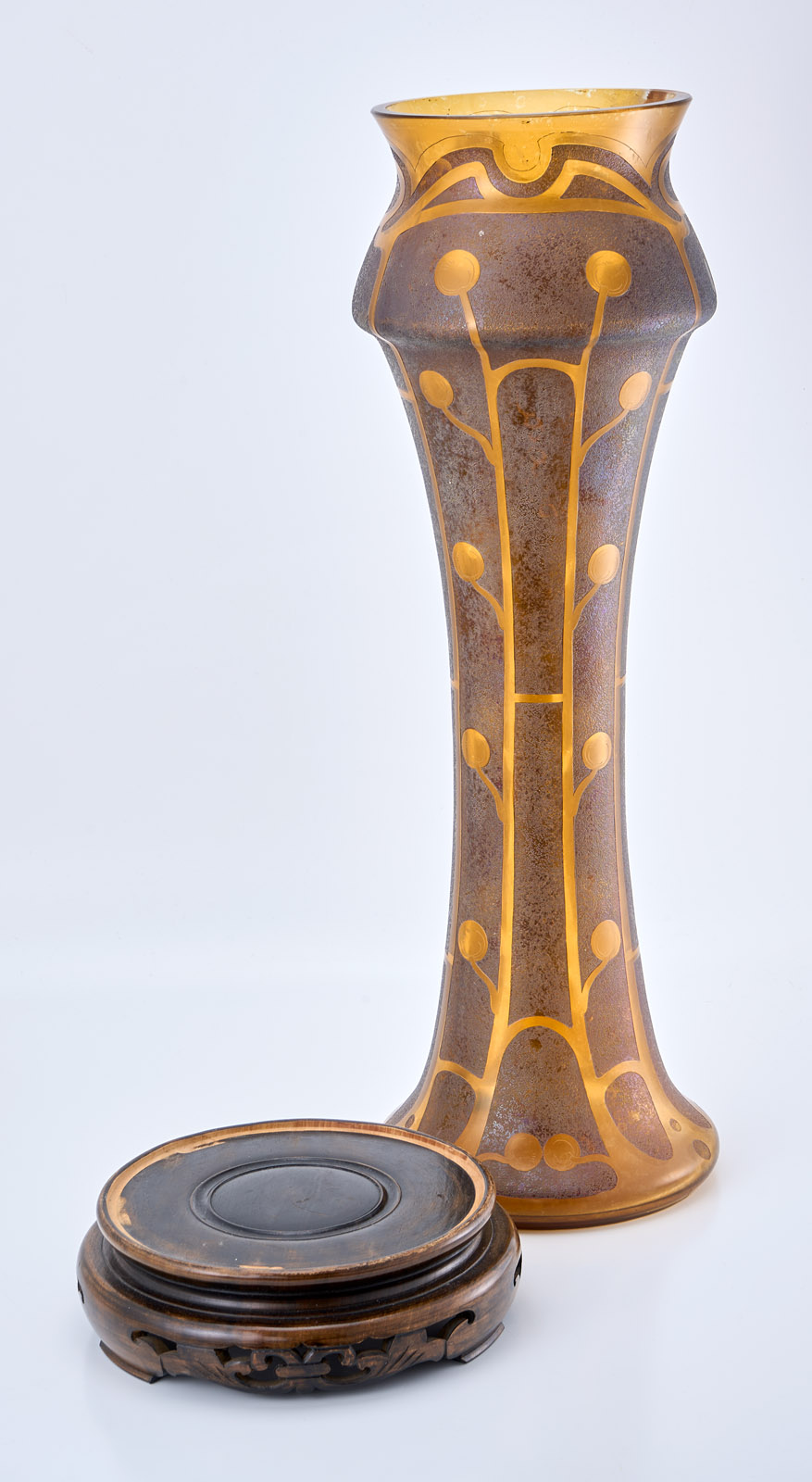 219/1023 Gr. Vase im Stil des Jugendstils, wohl Anf. 20. Jh. – Bild 2