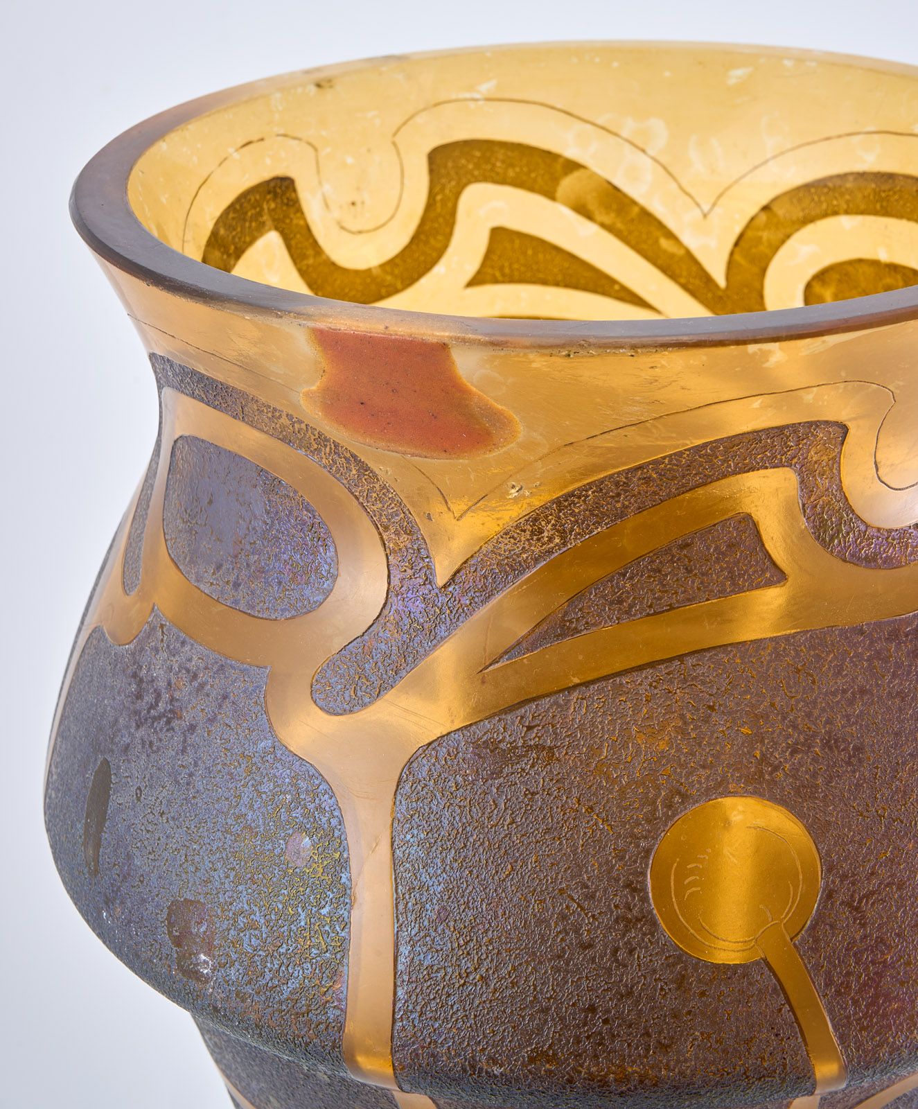 219/1023 Gr. Vase im Stil des Jugendstils, wohl Anf. 20. Jh. – Bild 4