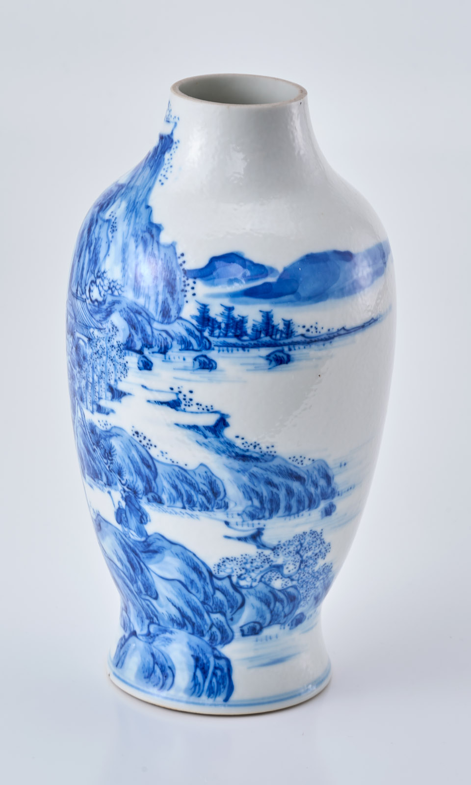 219/1073 Kl. Vase "Berglandschaft", China wohl 19. Jh. – Bild 5