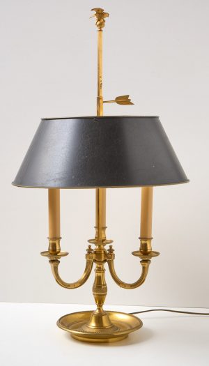 219/1116 Empire-Stil-Bouillotte-Lampe, Frankreich um 1900