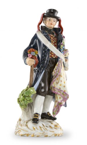 214/559 "Wendischer Hochzeitsbitter", Jugendstil,  Meissen um 1900