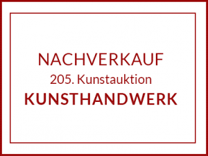 Nachverkauf 205. Kunstauktion — Kunsthandwerk